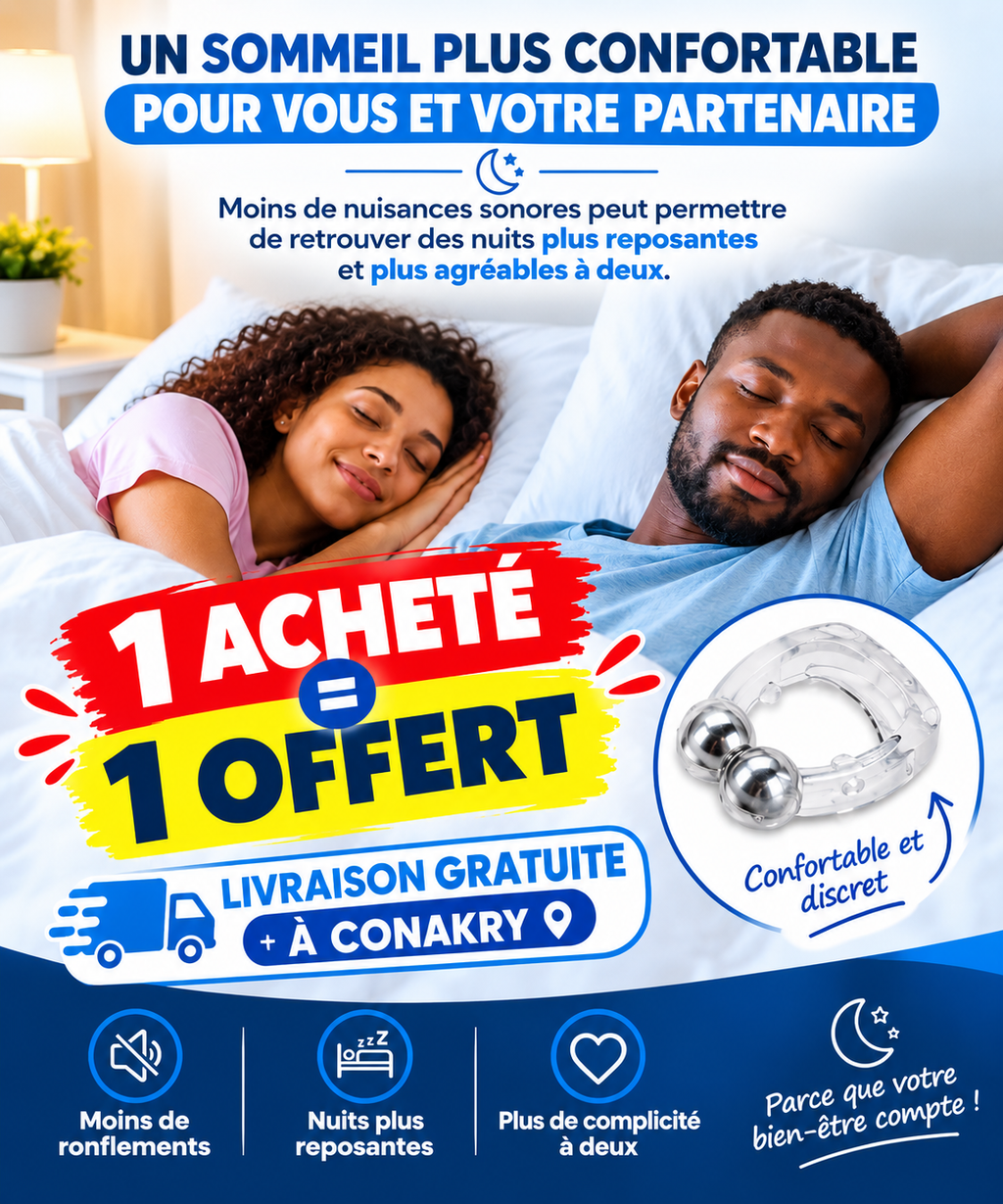 😴 Dites adieu au ronflement et retrouvez des nuits paisibles