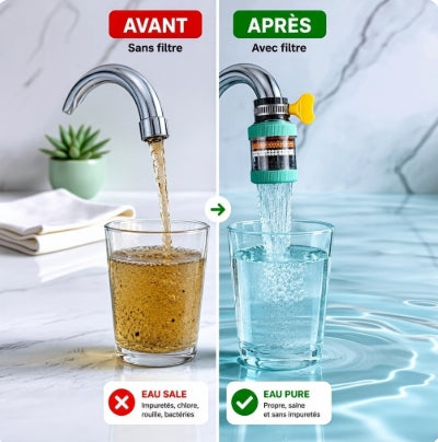 💧 Eau rouge ou trouble au robinet ? Filtrez-la avant de boire et de cuisiner
