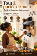 Support Multifonction pour Couteaux & Ustensiles de Cuisine
